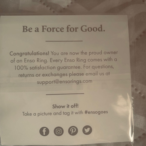 ⭐️⭐️⭐️ Men’s Enso Ring, size 10 ⭐️⭐️⭐️ - Picture 3 of 3